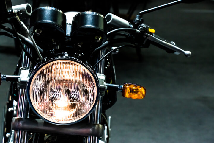vintage classic Motorcycle headlight